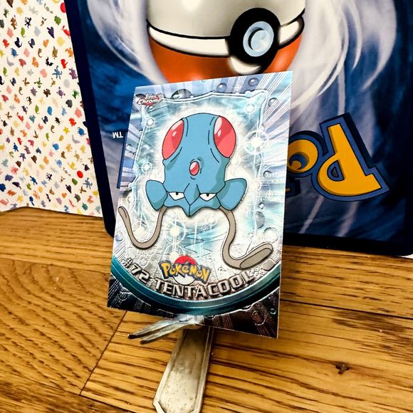 2000 Topps Chrome 🔥 TENTACOOL Pokémon T.V.  #72 💥 Red Label - Picture 2 of 4